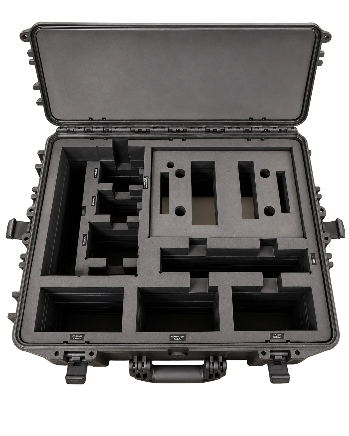 Bölmeli Hardcase, ön görünüm