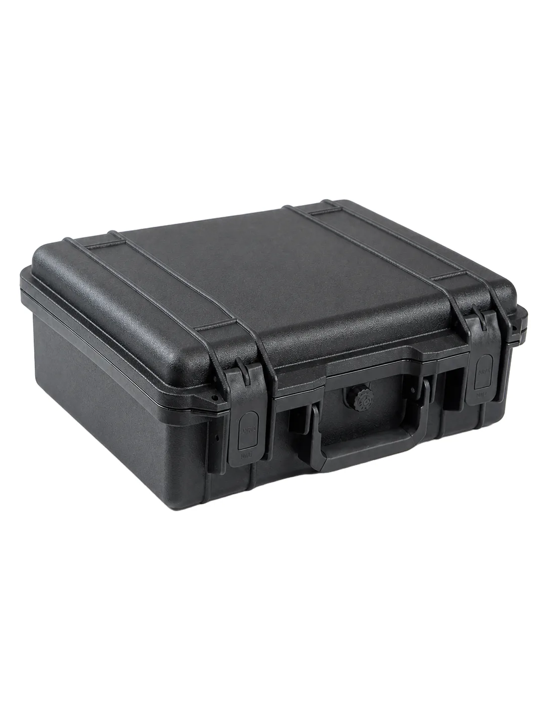 Protective Hard Case, Black, front-right three-quarter view