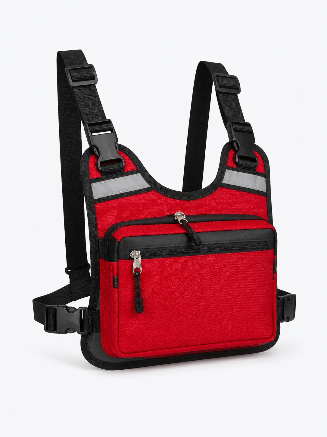 Dual-Pocket Courier Chest Bag