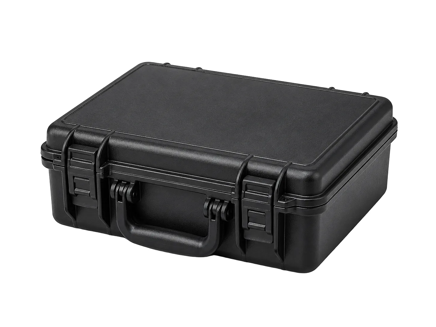 Protective Hard Case, Black, front-right three-quarter view