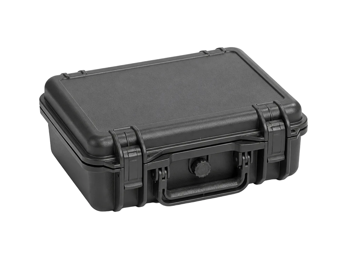 Protective Hard Case, Black, front-right three-quarter view