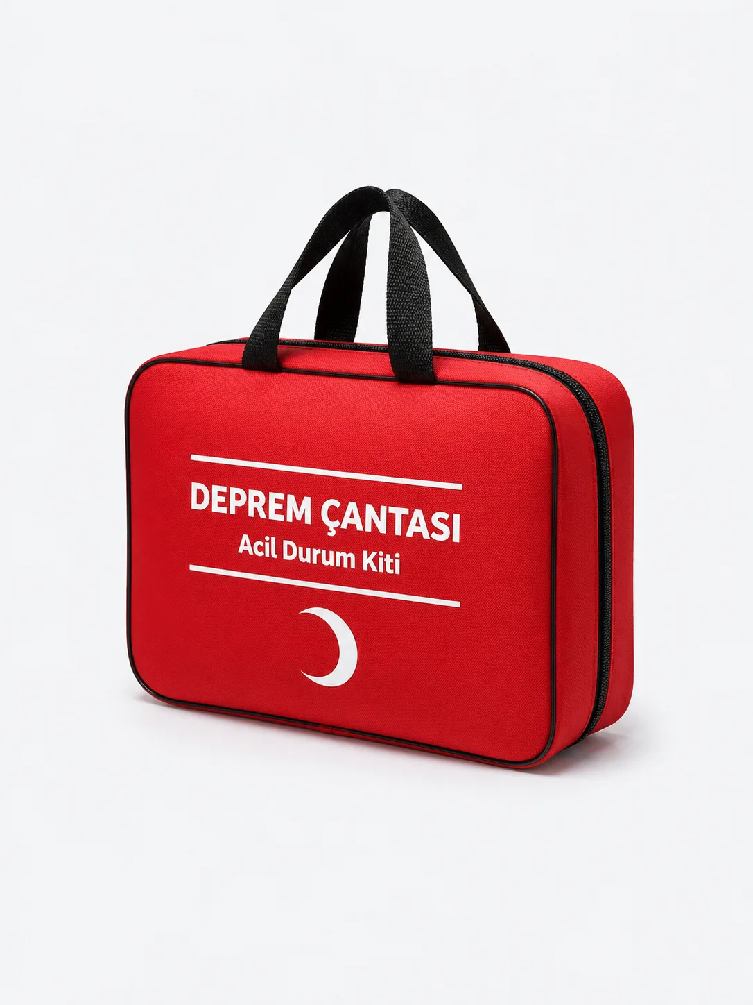 Kompakt Deprem El Çantası, ön-sağ görünüm
