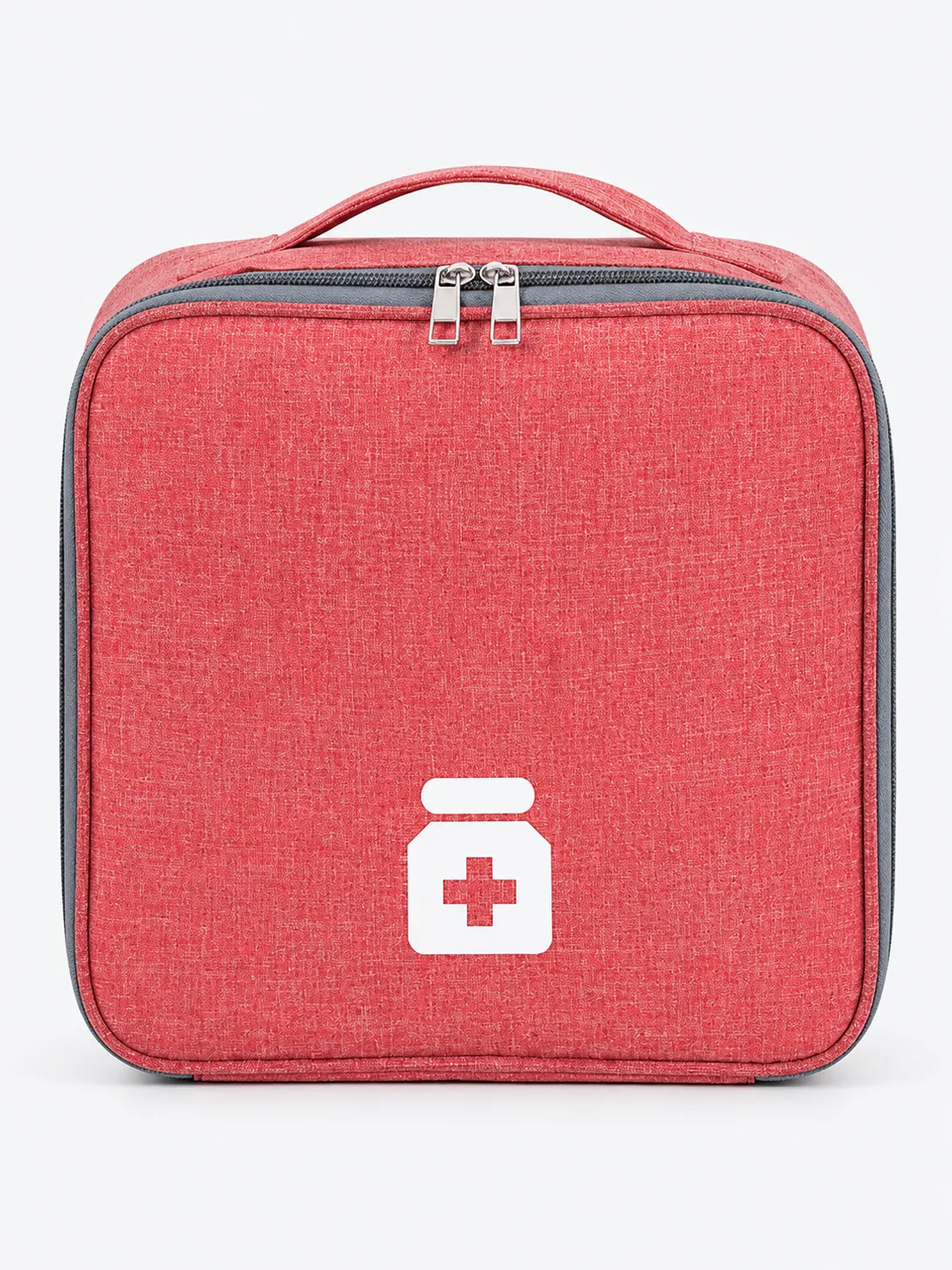 Red First Aid Carrying Bag, front view