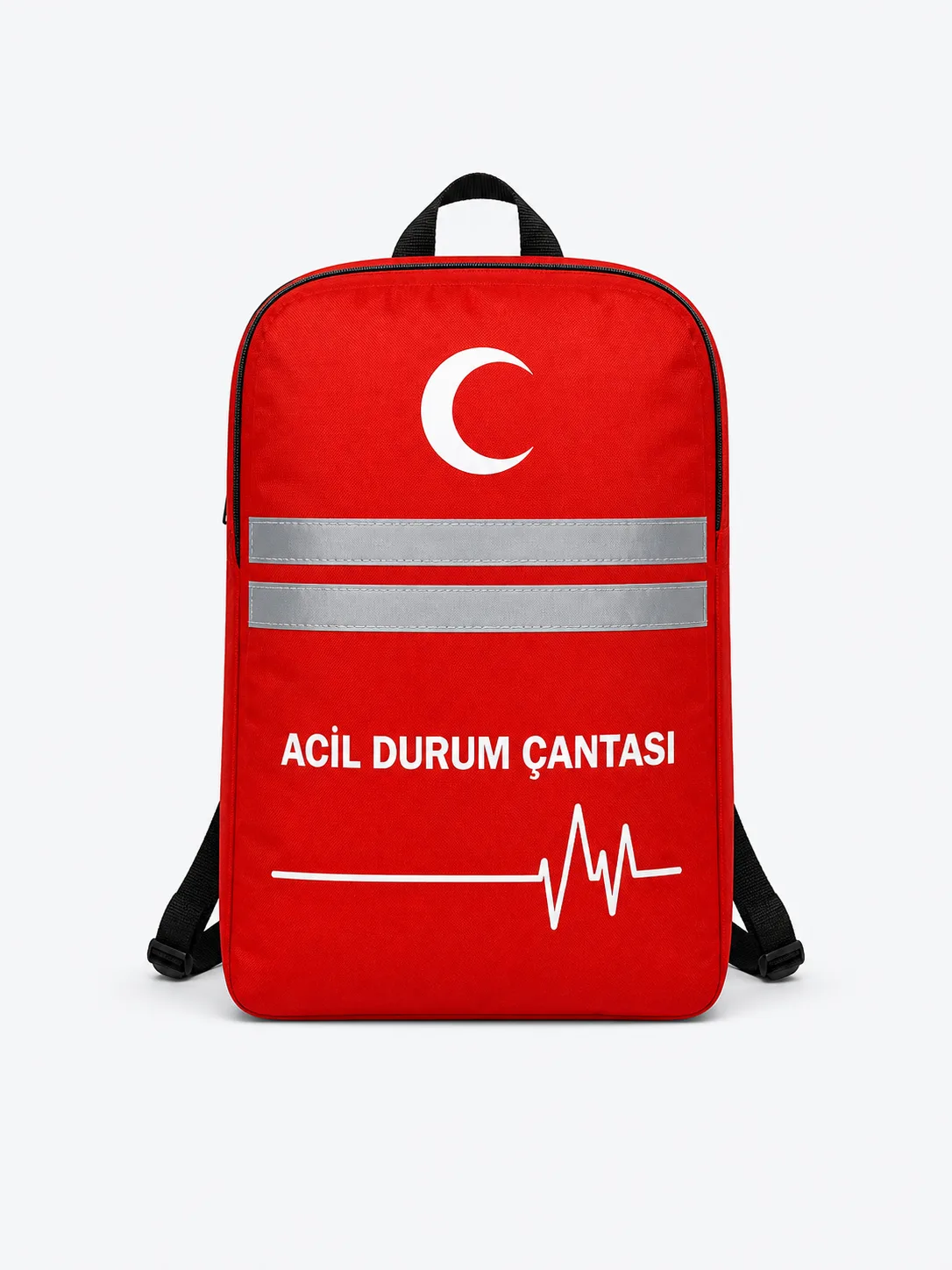 İnce Gövdeli Acil Durum Sırt Çantası, ön görünüm