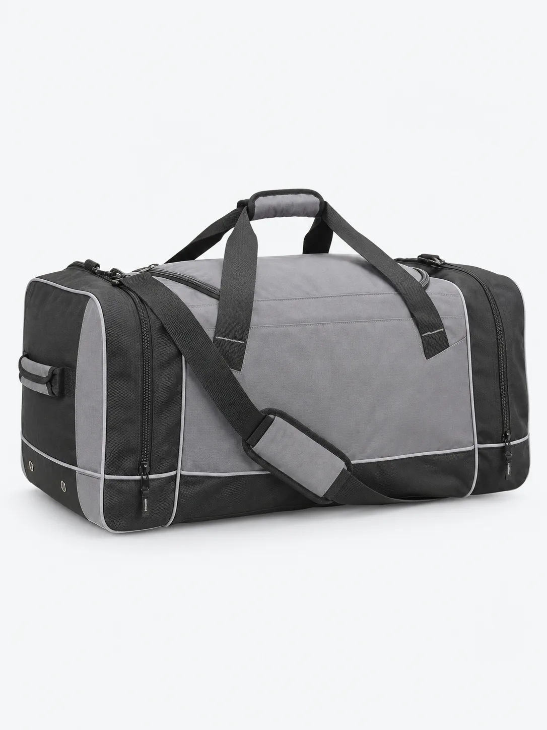 Geniş Bölmeli Seyahat Çantası, arka üç çeyrek görünüm