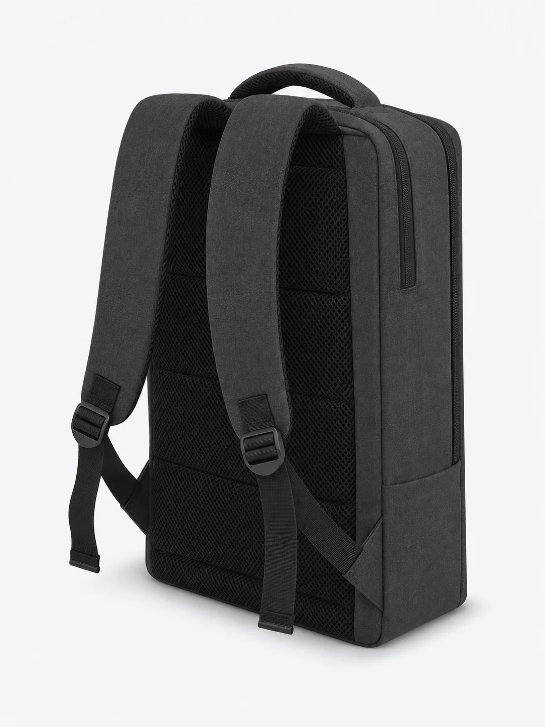 Siyah Laptop ve Sırt Çantası, yüksek açıdan ek görünüm