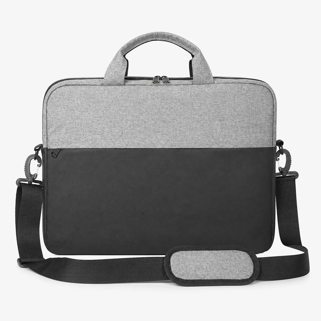 Gri Siyah Laptop Evrak Çantası, ön görünüm